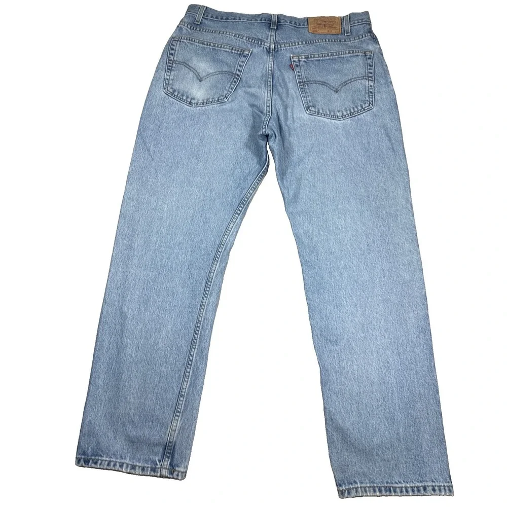 Vintage Levi's 505 Jeans Men's 38X30 Straight Leg Light Wash Denim Y2K 90's